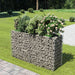 Gabion høybed galvanisert stål 180x50x100 cm vidaXL
