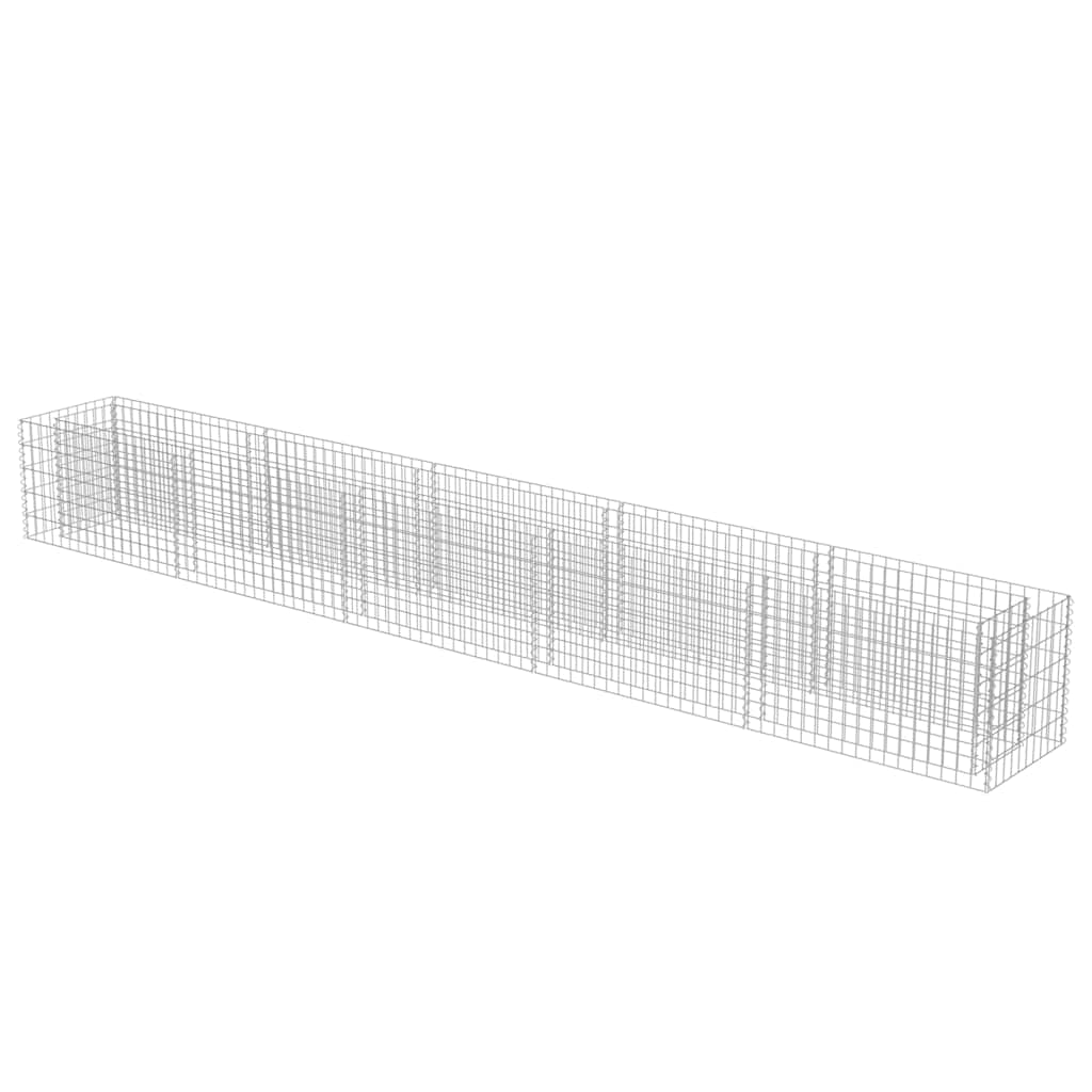 Gabion høybed galvanisert stål 450x50x50 cm