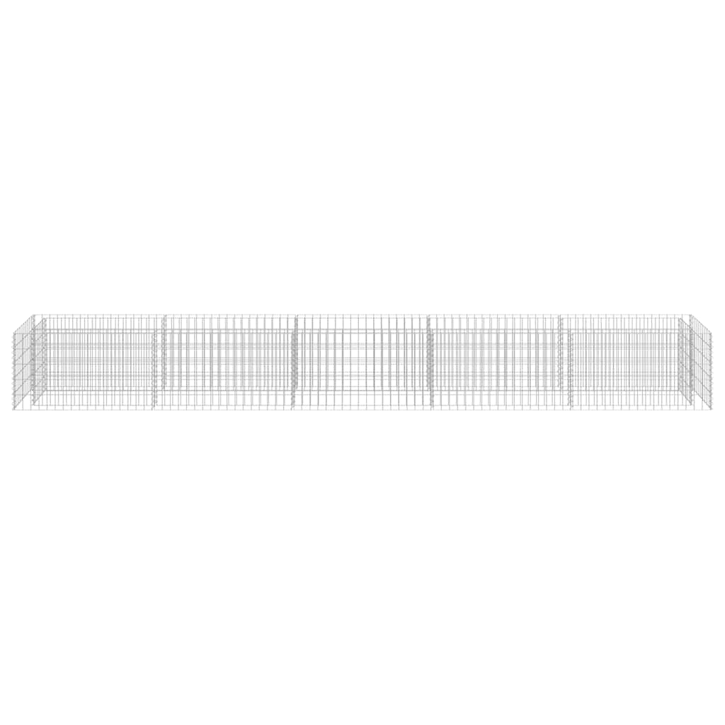 Gabion høybed galvanisert stål 450x50x50 cm