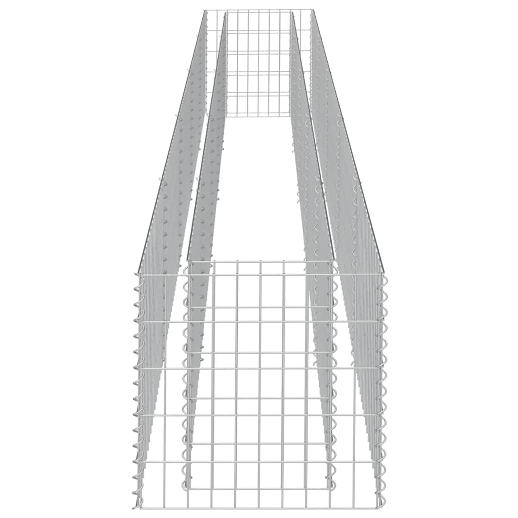 Gabion høybed galvanisert stål 450x50x50 cm