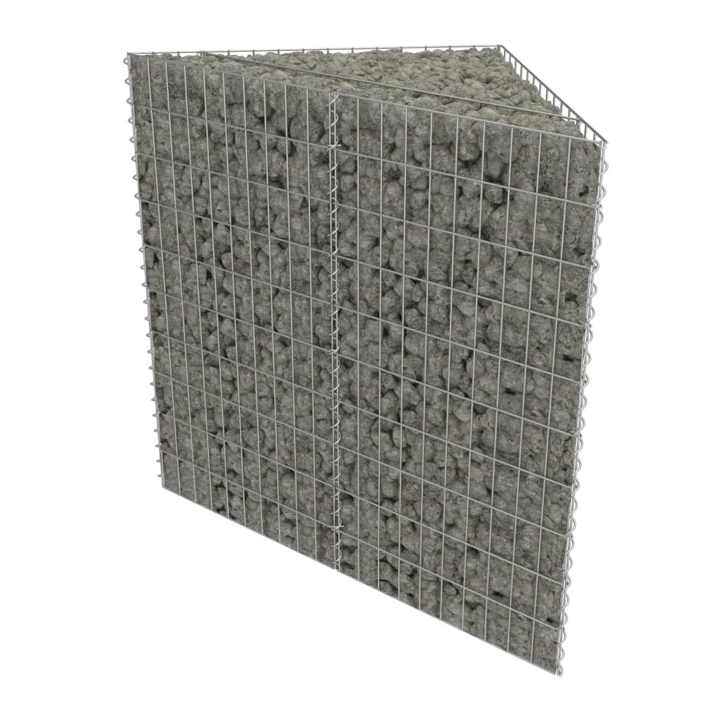 Gabion høybed galvanisert stål 75x75x100 cm