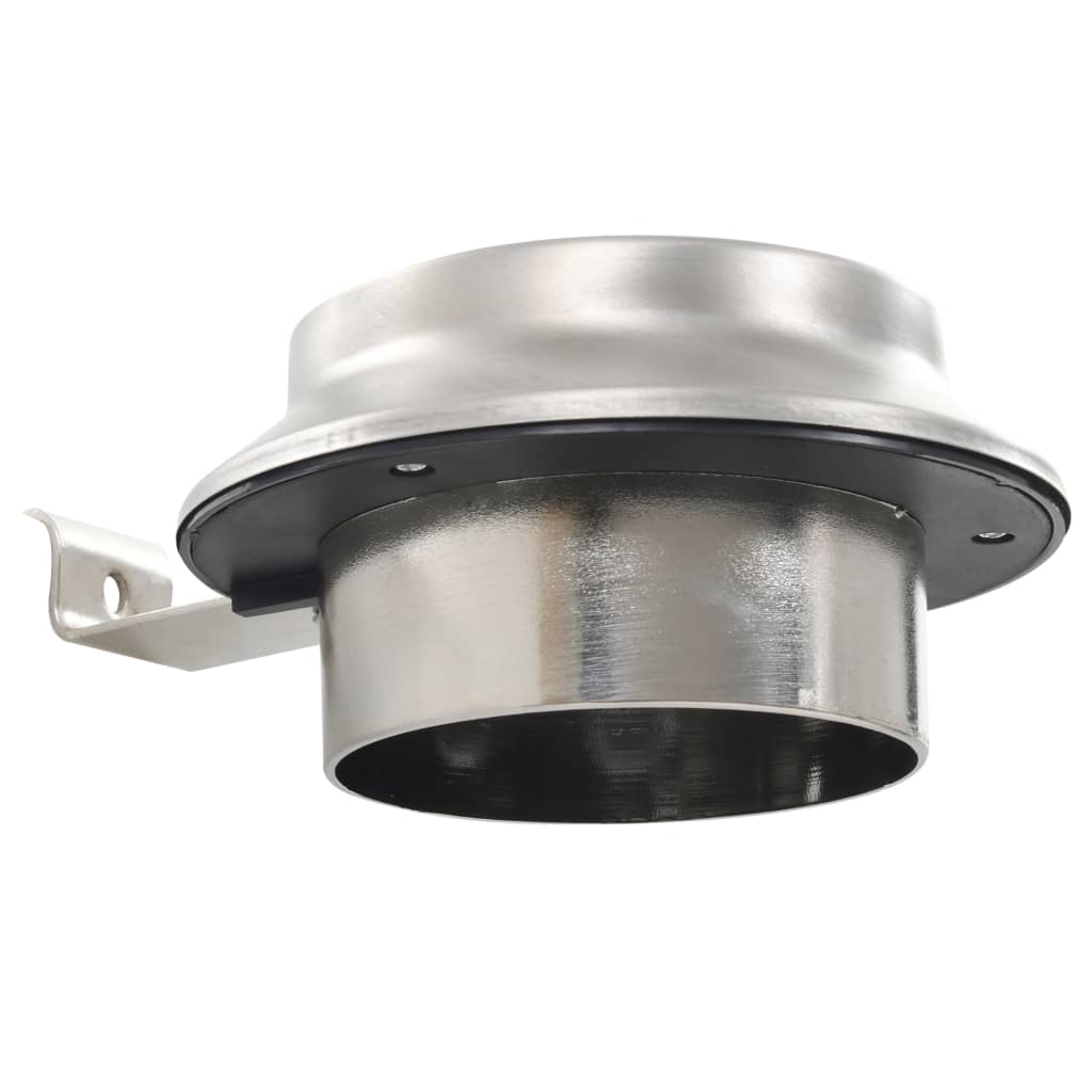 Utendørs sollampe 6 stk LED rund 12 cm hvit