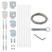 Tilbehørssett for balkongskjerm 29 deler