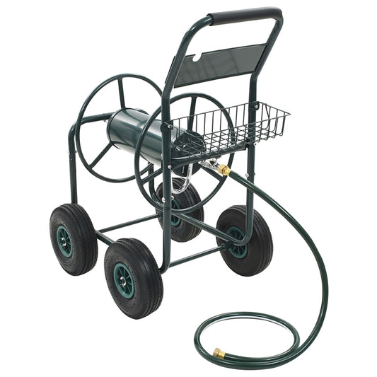 Slangevogn med 1/2" slangekobling 75 m stål