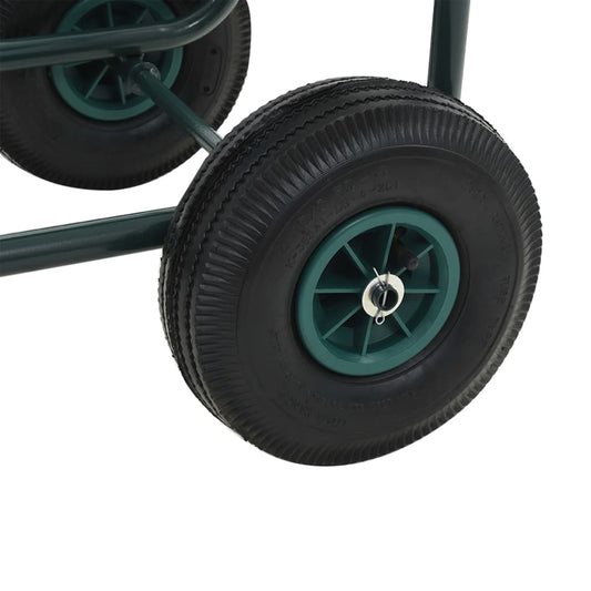 Slangevogn med 1/2" slangekobling 75 m stål