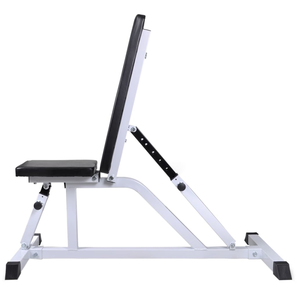 Treningsbenk med vektstang og manualsett 60,5 kg