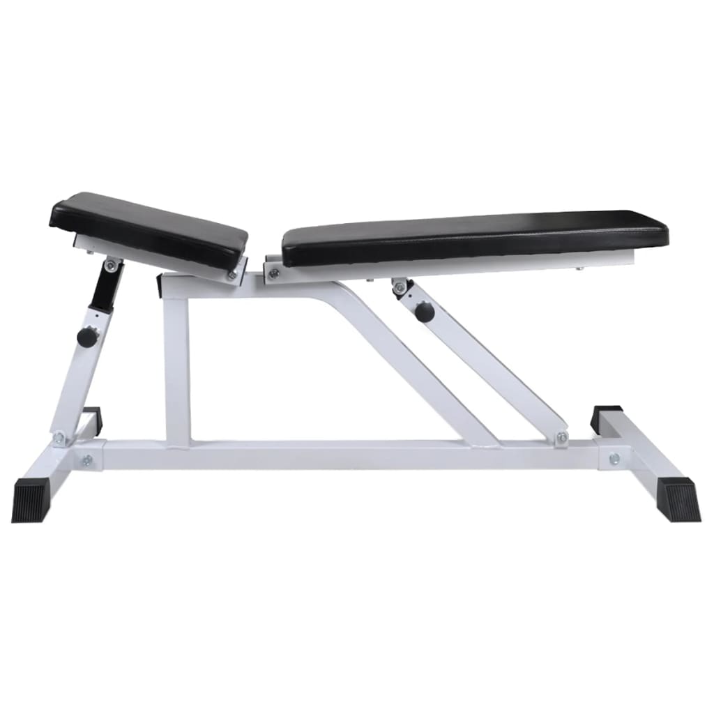 Treningsbenk med vektstang og manualsett 60,5 kg