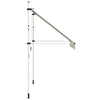 Manuell uttrekkbar markise 250 cm kremhvit