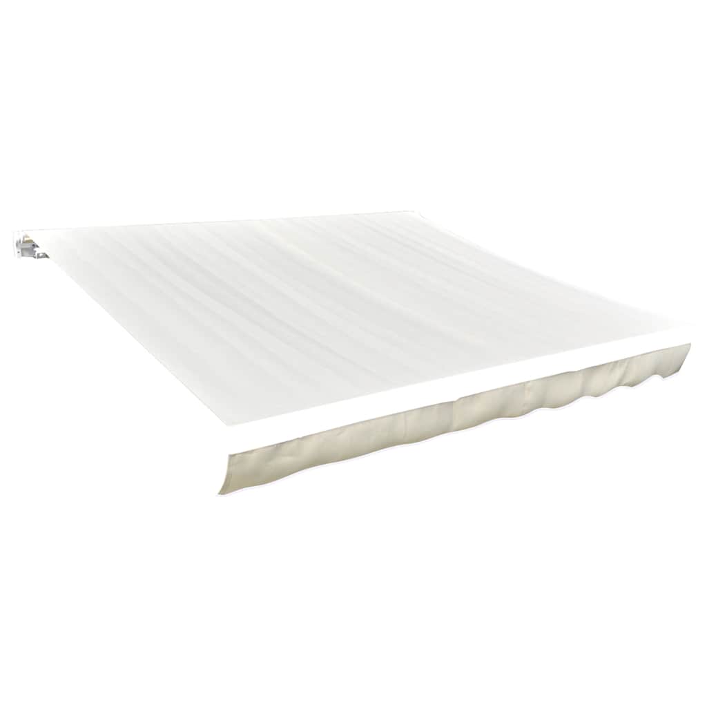 Erstatningsduk for markise kremhvit 5x3 m polyester