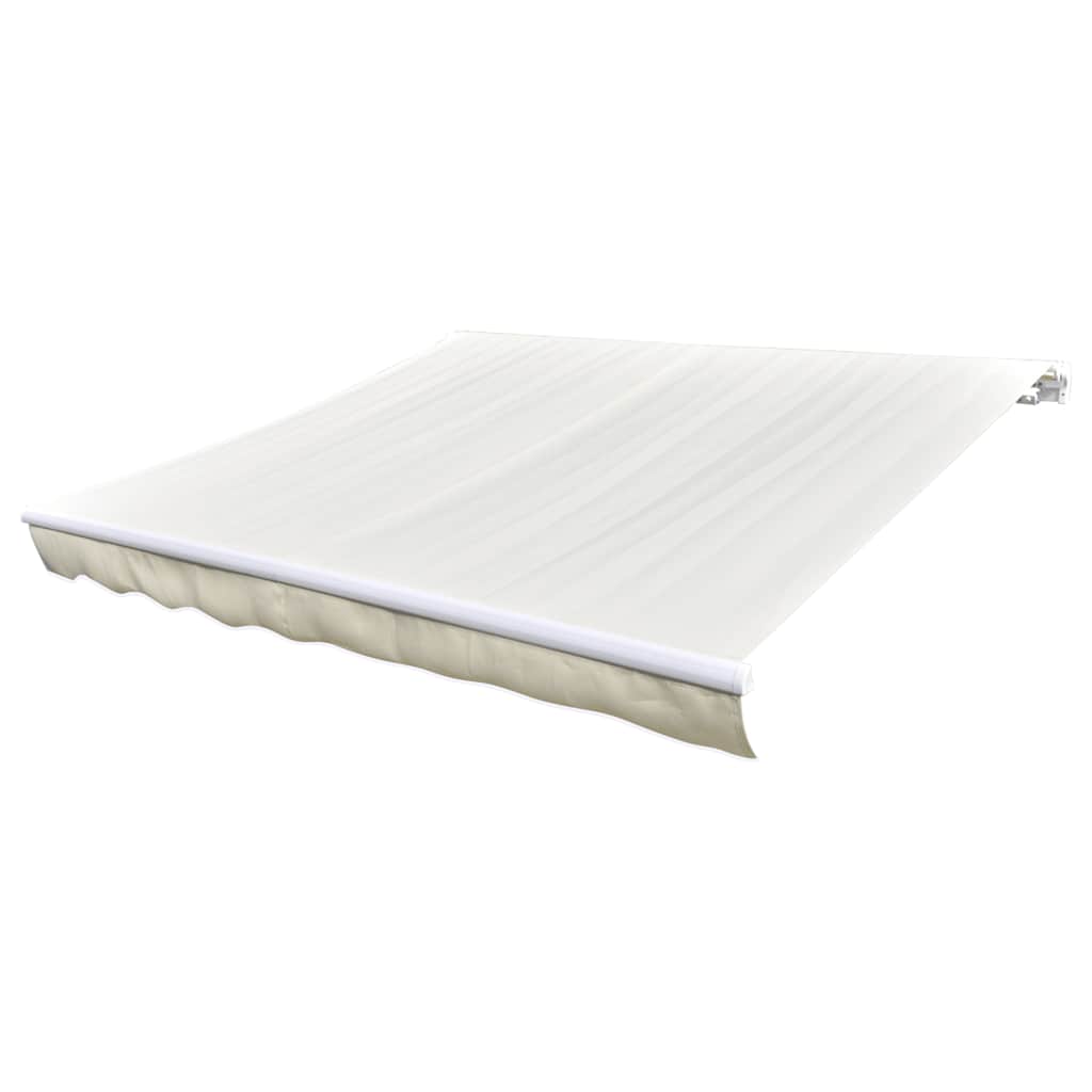 Erstatningsduk for markise kremhvit 5x3 m polyester