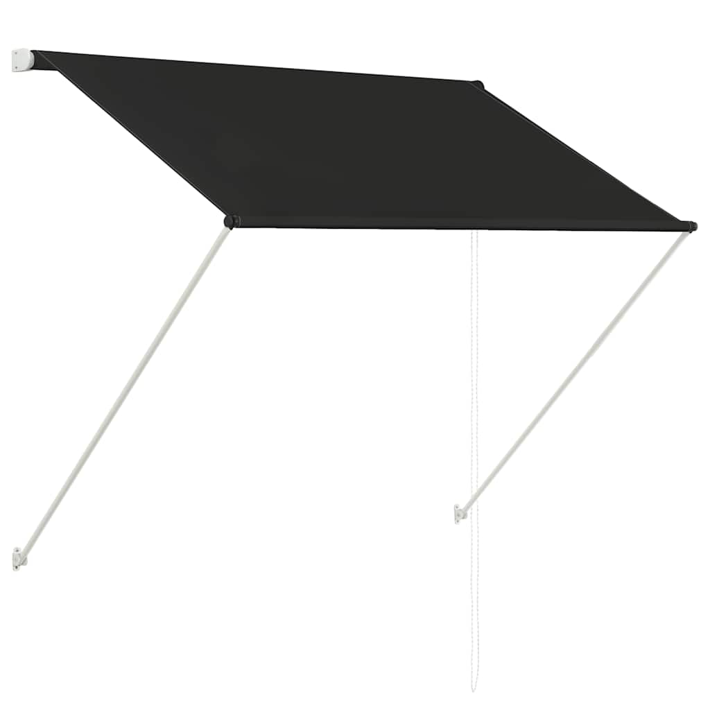 Uttrekkbar markise 150 x 150 cm antrasitt vidaXL