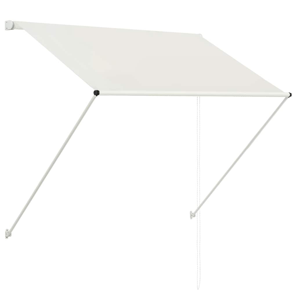 Uttrekkbar markise 150x150 cm kremhvit vidaXL