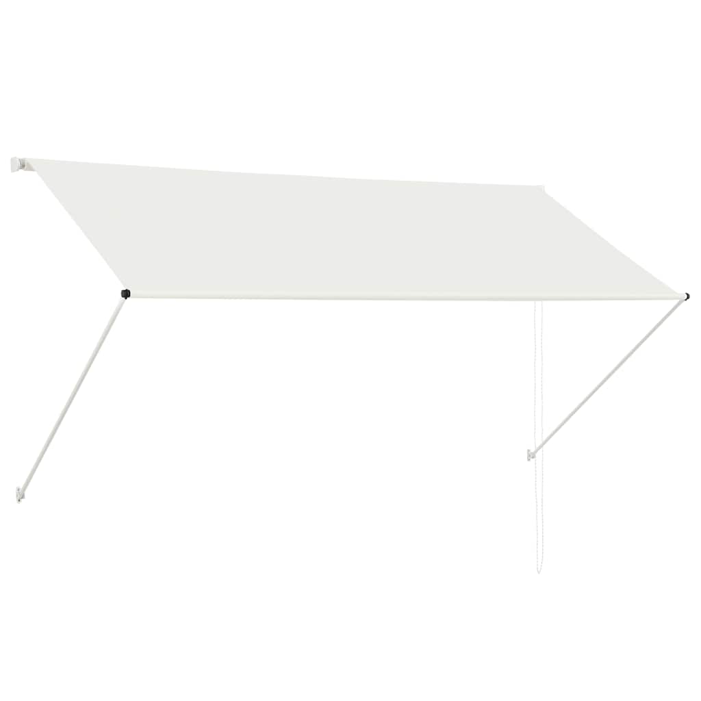 Uttrekkbar markise 250x150 cm kremhvit vidaXL