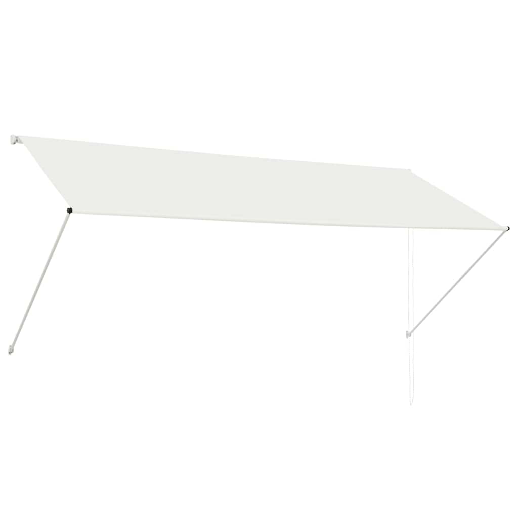 Uttrekkbar markise 300x150 cm kremhvit vidaXL
