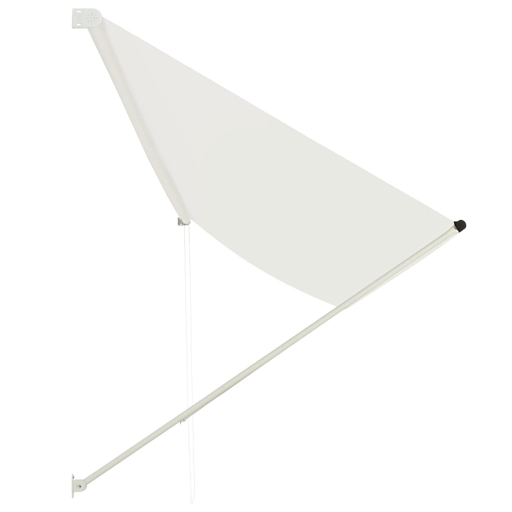 Uttrekkbar markise 400x150 cm kremhvit vidaXL
