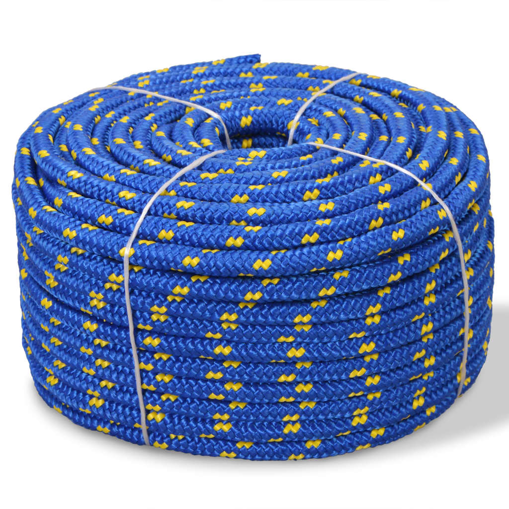 Båttau polypropylen 18 mm 50 m blå