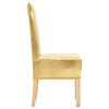 Stoltrekk 6 stk rett stretch gull