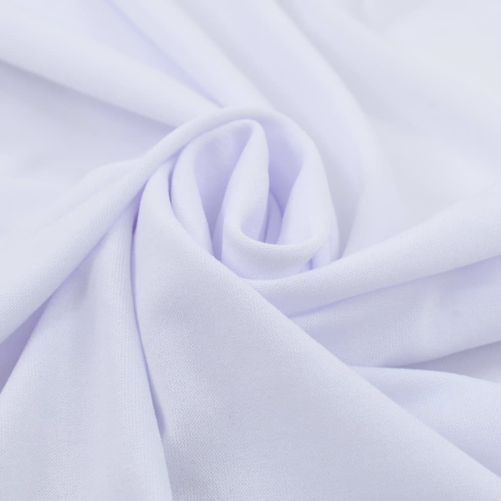 Elastisk bordduk med skjørt 2 stk 150x74 cm hvit