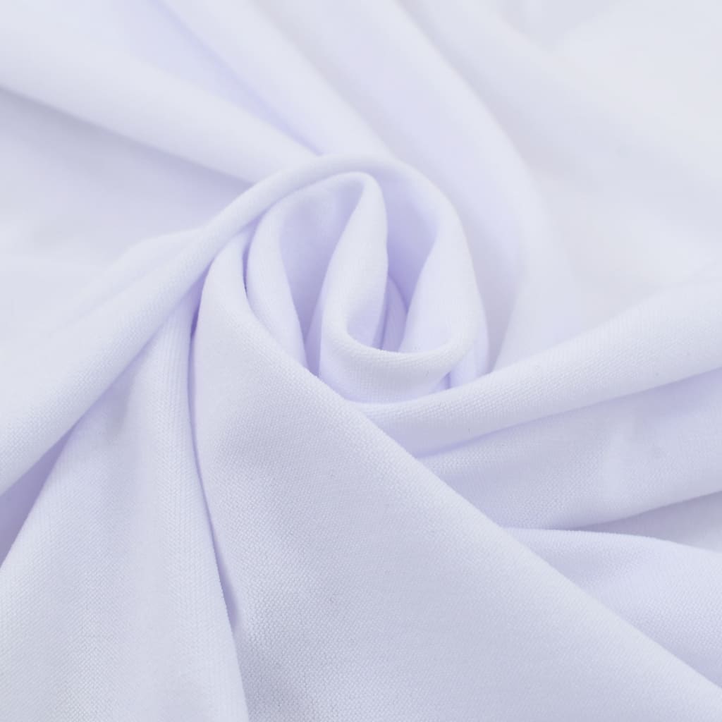 Elastisk bordduk med skjørt 2 stk 180x74 cm hvit