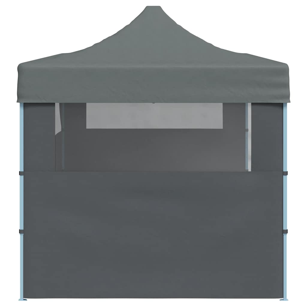 Foldbart popup festtelt med sidevegger 3x6 m antrasitt