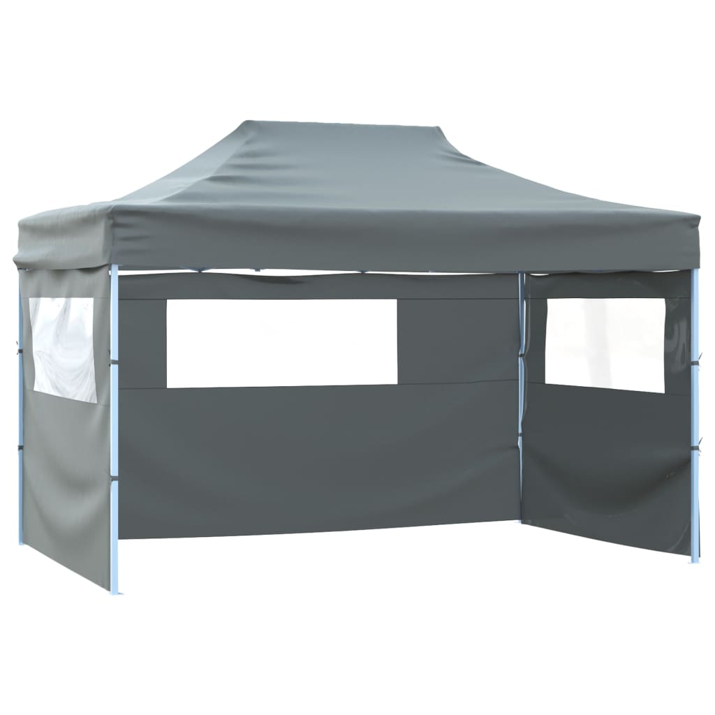 Sammenleggbart telt med 3 vegger 431x291x315 cm antrasitt