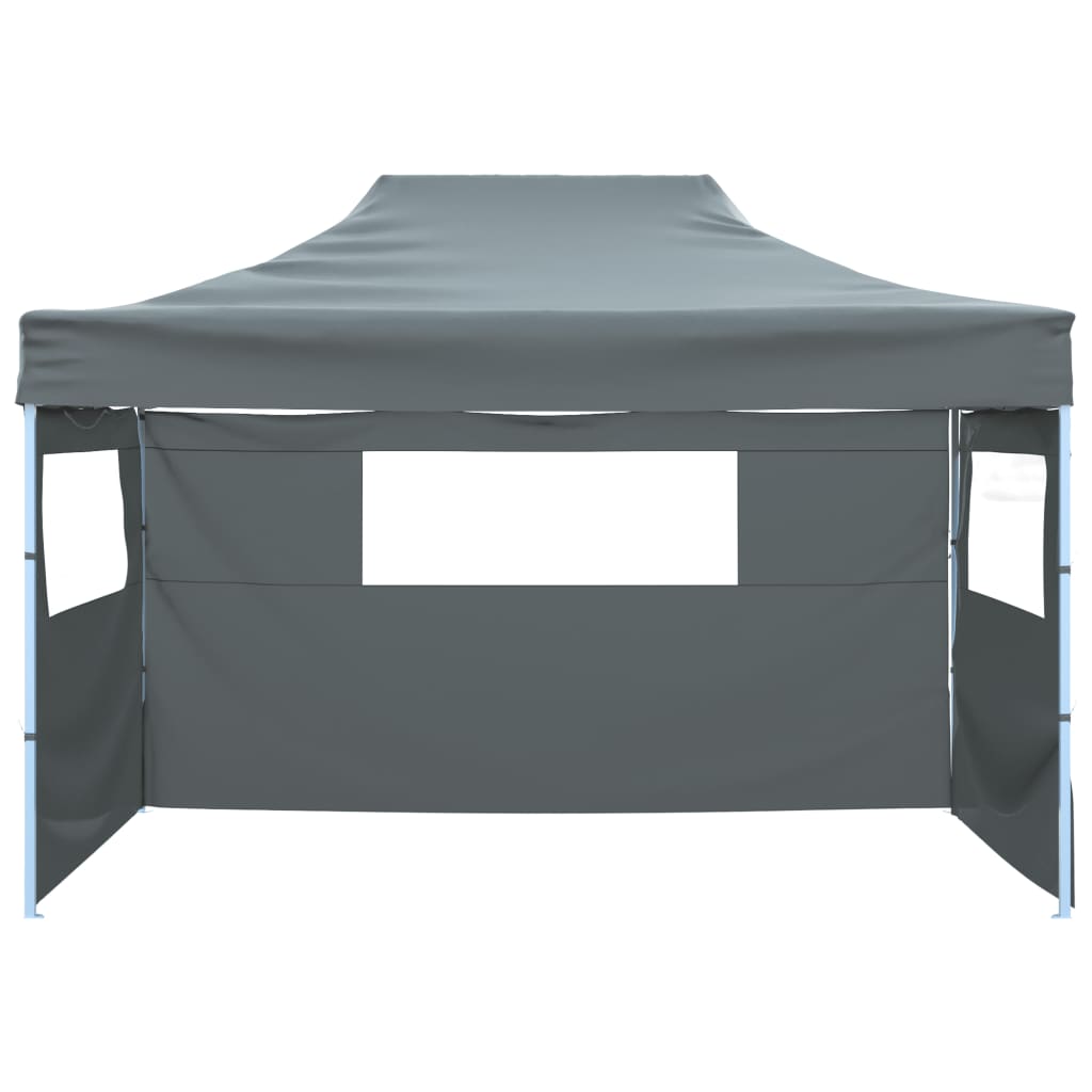Sammenleggbart telt med 3 vegger 431x291x315 cm antrasitt