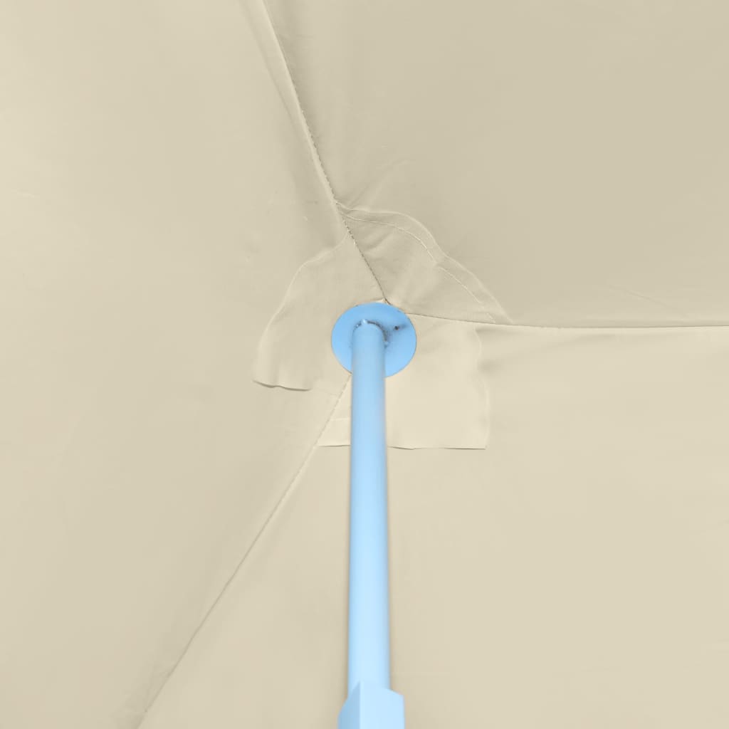 Sammenleggbart festtelt popup med 8 sidevegger 870x291x315 cm kremhvit