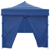 Sammenleggbart festtelt popup med 8 sidevegger 870x291x315 cm blå