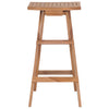 Foldbare barkrakker 2 stk heltre teak