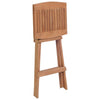 Foldbare barkrakker 2 stk heltre teak