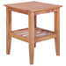 Salongbord 40x40x50 cm firkantet heltre teak