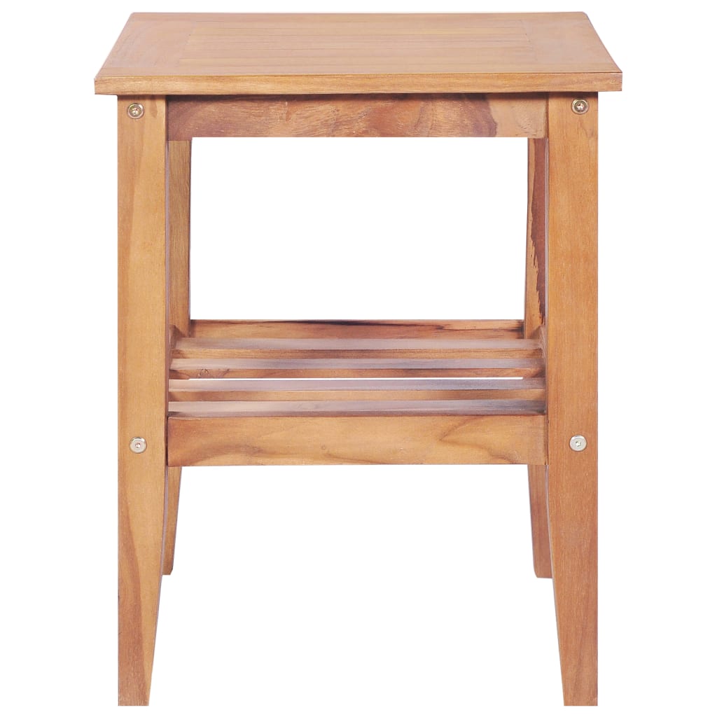 Salongbord 40x40x50 cm firkantet heltre teak