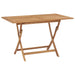Sammenleggbart hagebord 120x70x75 cm heltre teak