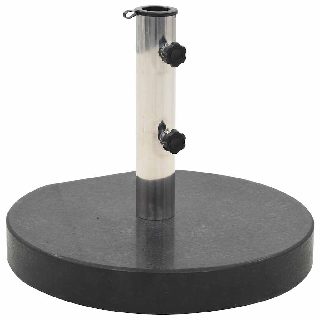Parasollfot granitt 28,5 kg rund svart vidaXL