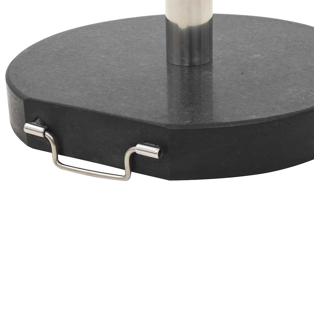 Parasollfot granitt 28,5 kg rund svart vidaXL