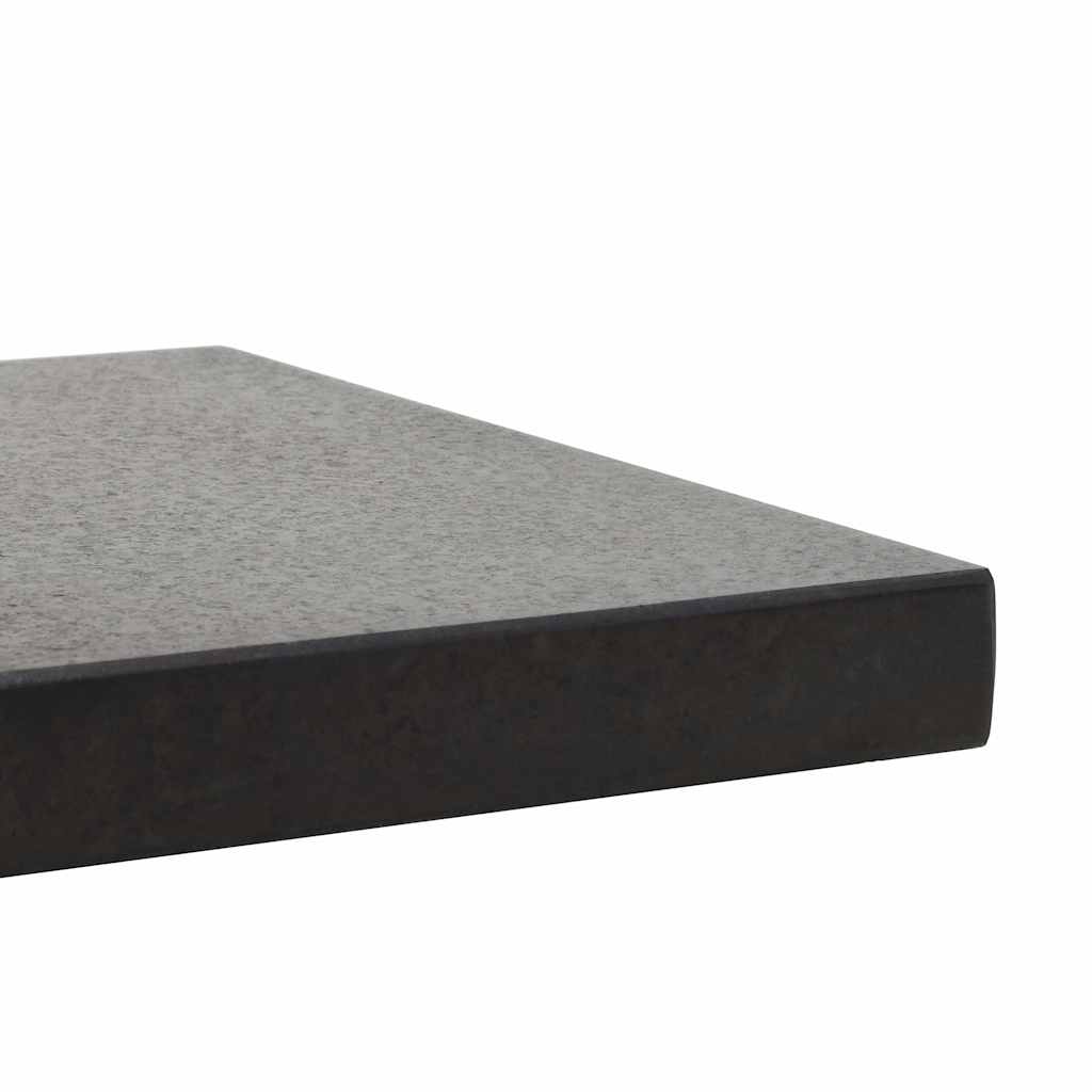 Parasollfot granitt 28,5 kg kvadratisk svart
