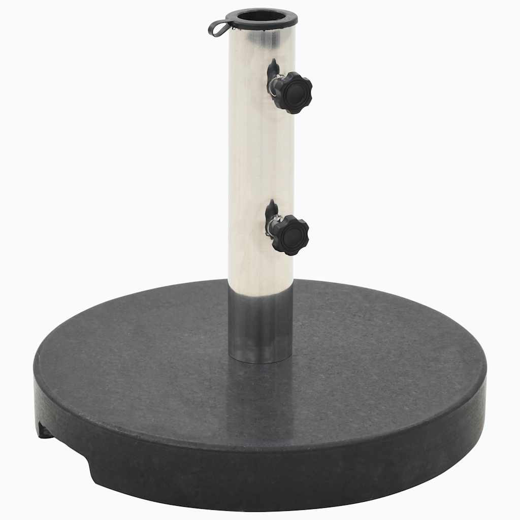 Parasollfot granitt 20 kg rund svart