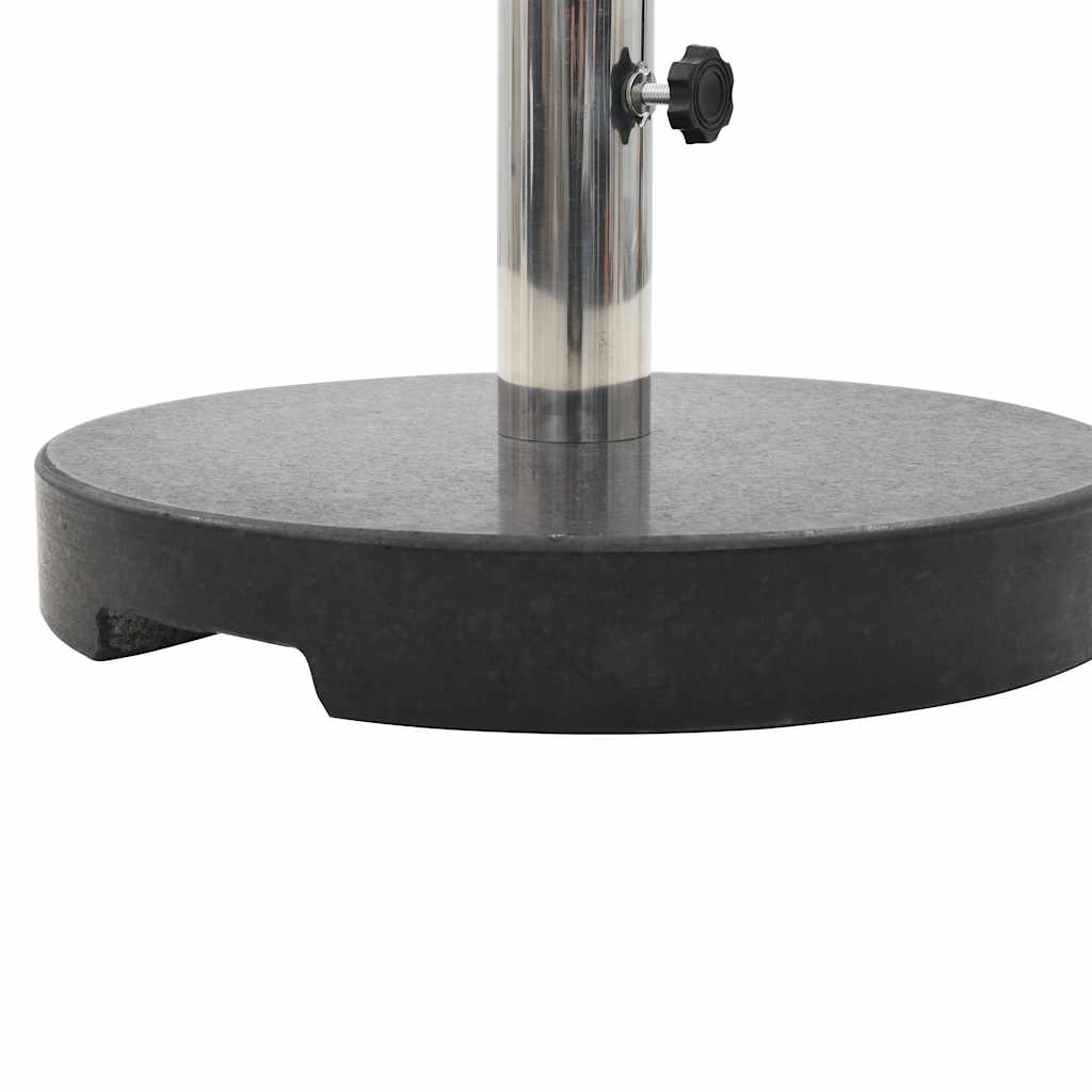 Parasollfot granitt 20 kg rund svart