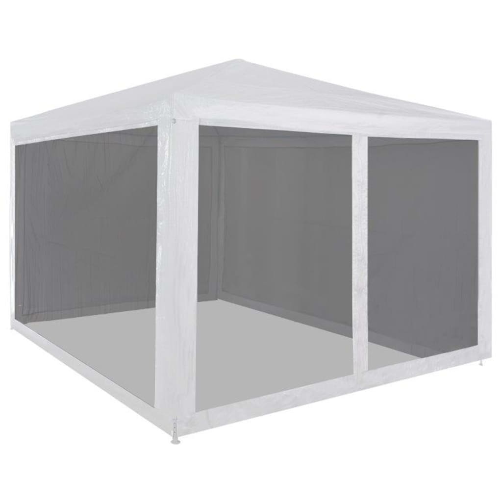 Festtelt med 4 sidevegger av netting 3x3 m vidaXL