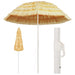 Strandparasoll naturell 240 cm Hawaii-stil