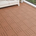 Terrasseflis 3D-design 11 pcs Lys Brun 30 x 30 cm WPC