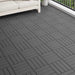 Terrasseflis 3D-design 11 pcs Svart 30 x 30 cm WPC
