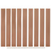 Gjerdepaneler 9 stk WPC 170 cm brun