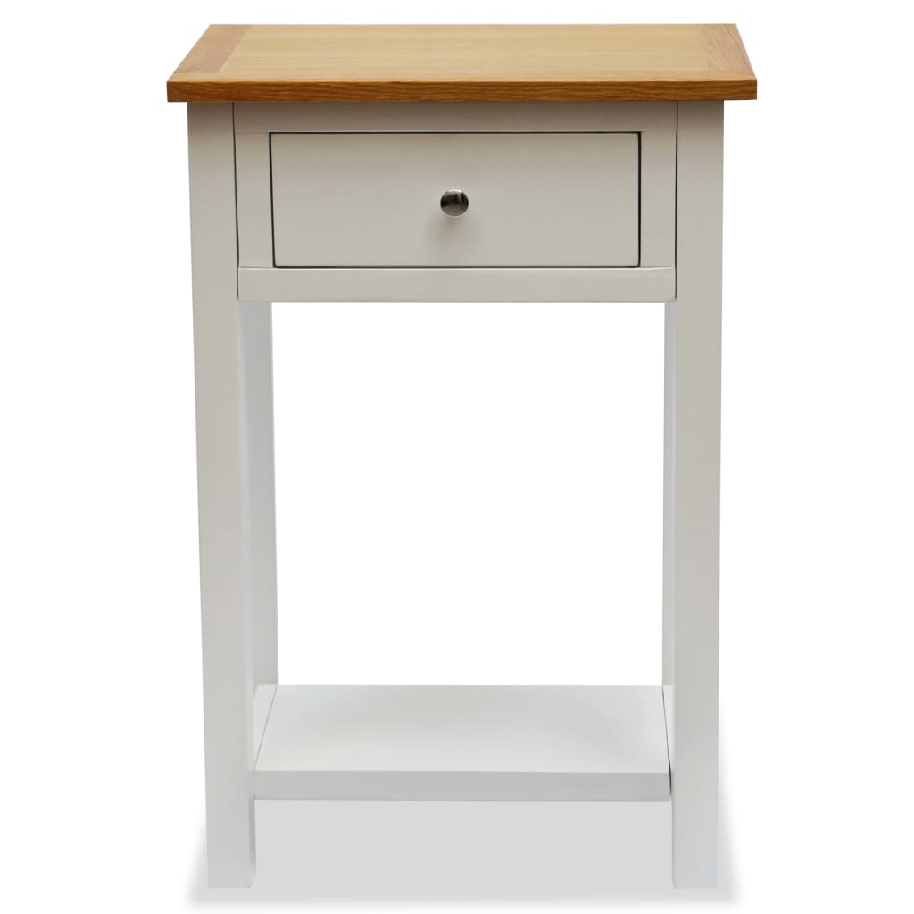 Endebord 50x32x75 cm heltre eik