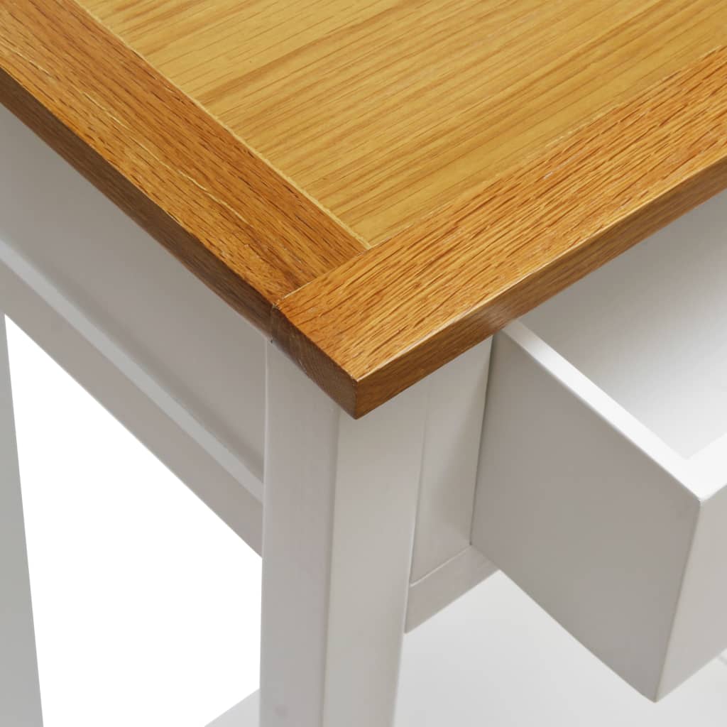 Endebord 50x32x75 cm heltre eik