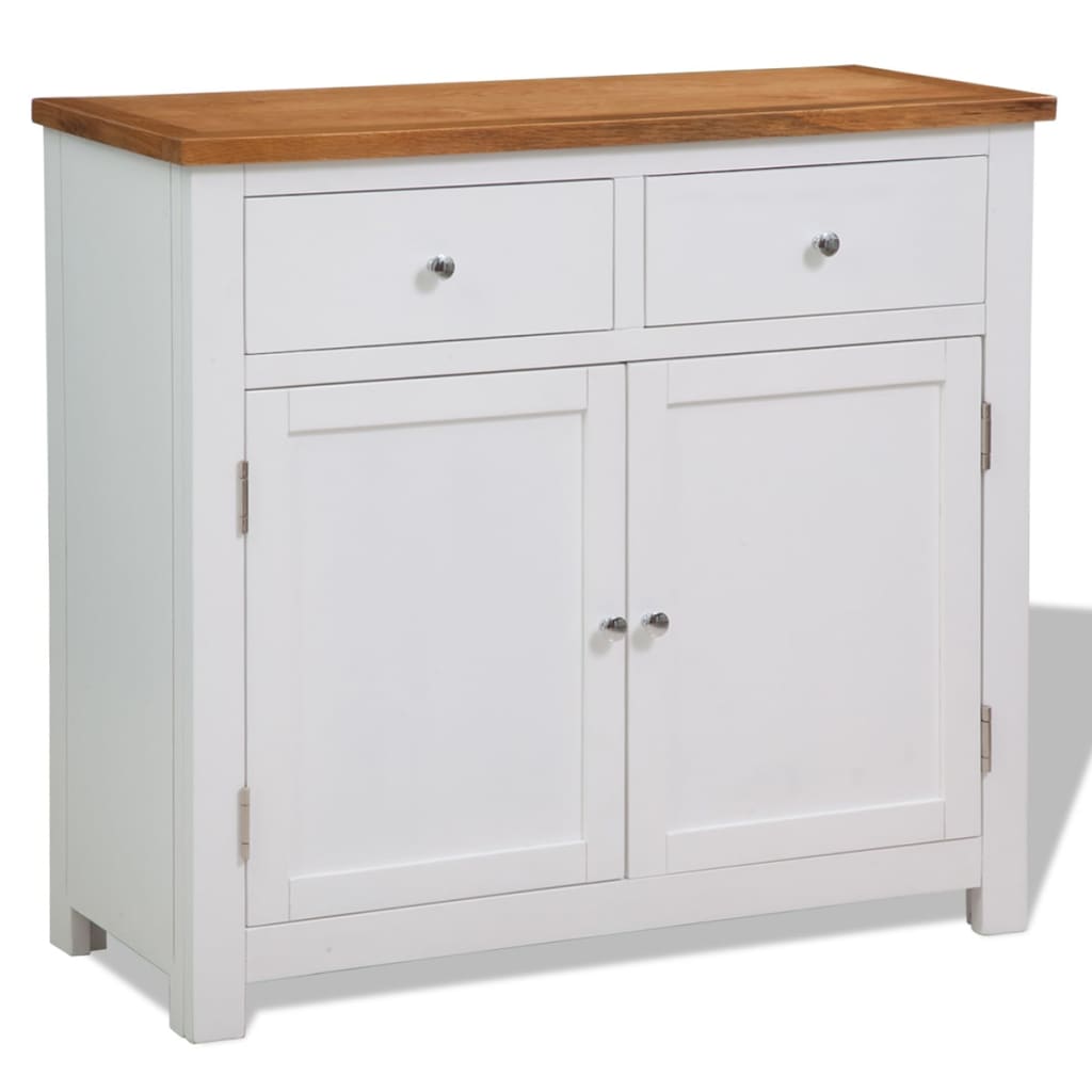 Skjenk 90x33,5x83 cm heltre eik