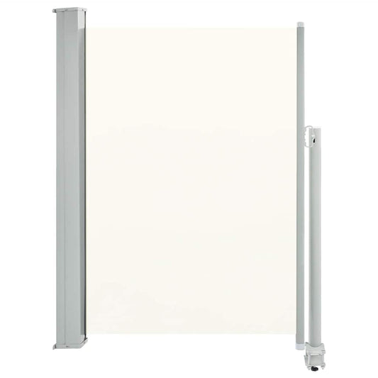 Uttrekkbar sidemarkise 100 x 300 cm kremhvit