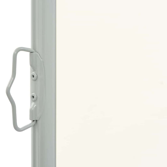 Uttrekkbar sidemarkise 100 x 300 cm kremhvit