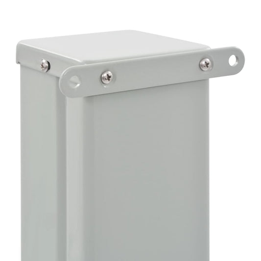 Uttrekkbar sidemarkise 100 x 300 cm kremhvit