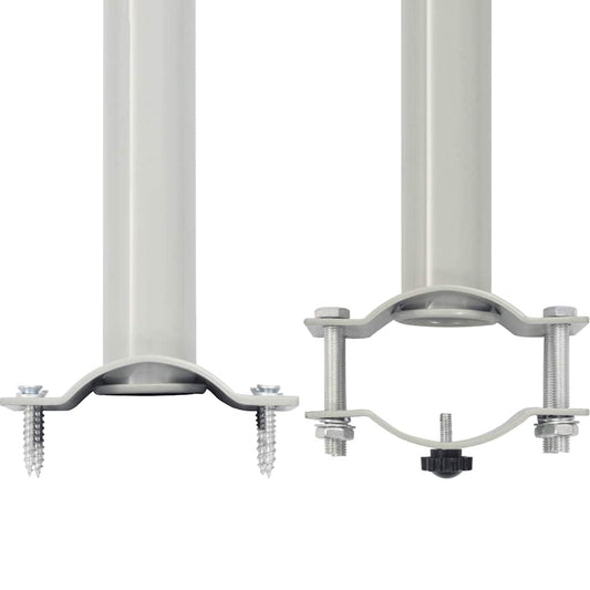 Uttrekkbar sidemarkise 100 x 300 cm kremhvit